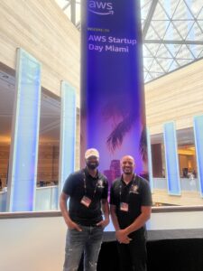 Lamar and Shawn at AWS Startup Day in Miami